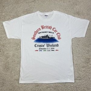 2004 Southern British Car Club T Shirt Adult Large Southern Belle Crusin Weekend